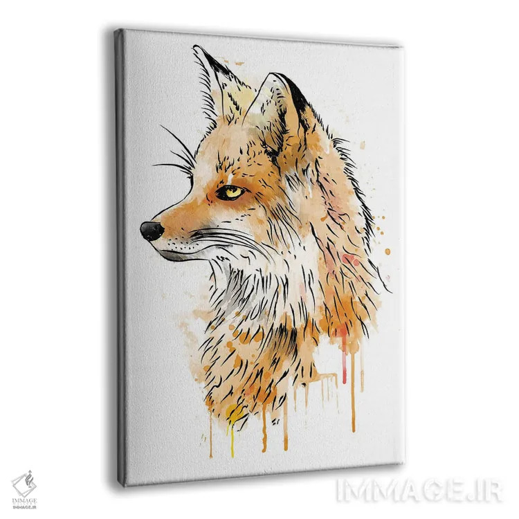 تابلو روباه (آبرنگی با رنگ) اثر آنتونیو کامارنا - نمای پرسپکتیو محصول