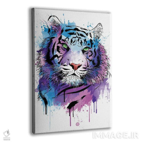 تابلو ببر (آبرنگ) اثر آنتونیو کامارنا - نمای پرسپکتیو محصول