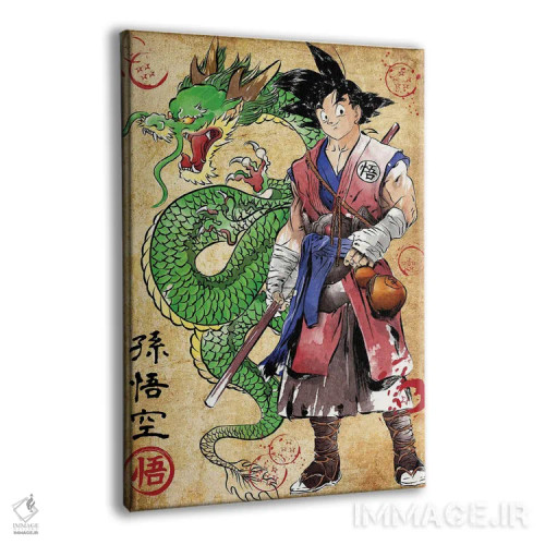 تابلو رونین سایان (مبارز بیسرور - تلفیق دنیای ژاپنی/دراگون بال) اثر آنتونیو کامارنا - نمای پرسپکتیو محصول