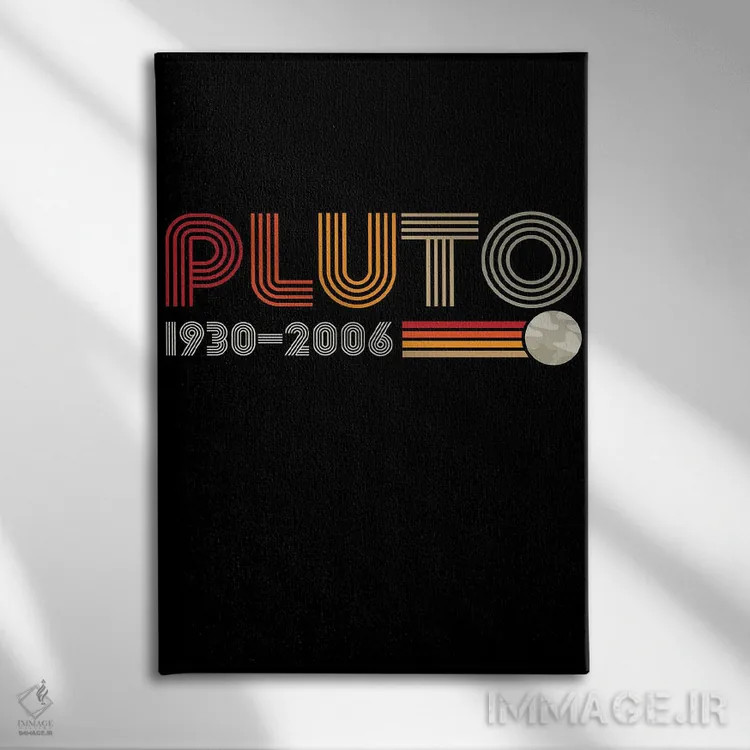 تابلو پلوتون (سیاره کوتوله) اثر آنتونیو کامارنا - نمای روبهرو روی دیوار
