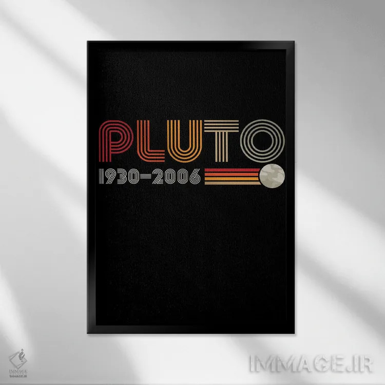 تابلو پلوتون (سیاره کوتوله) اثر آنتونیو کامارنا - نمای قابدار مشکی