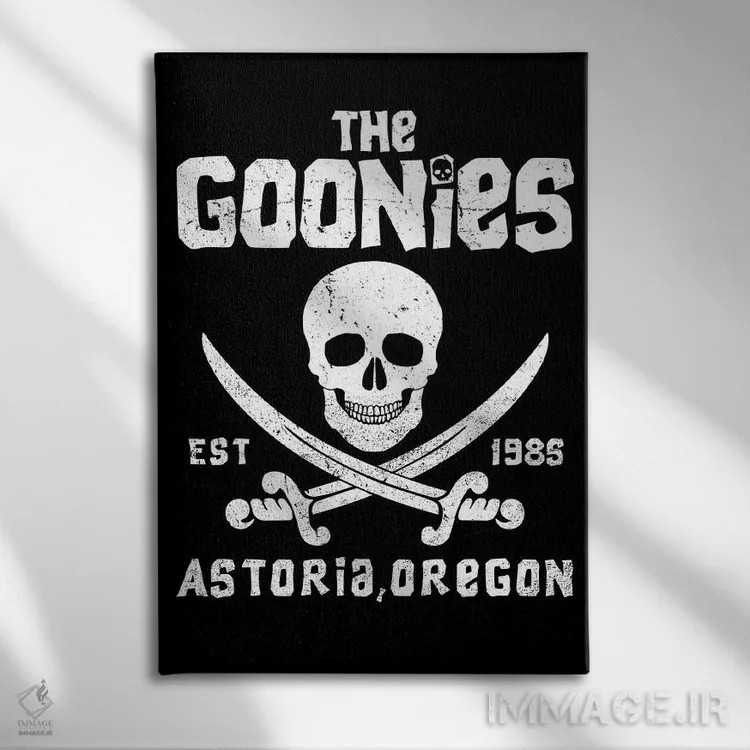 تابلو آستوریا ۱۹۸۵ (موقعیت/زمان فیلم The Goonies) اثر آنتونیو کامارنا - نمای روبهرو روی دیوار