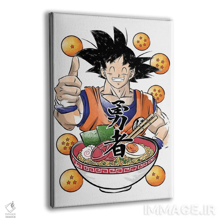 تابلو رامن سایان (تلفیق غذای ژاپنی با شخصیت انیمه) اثر آنتونیو کامارنا - نمای پرسپکتیو محصول