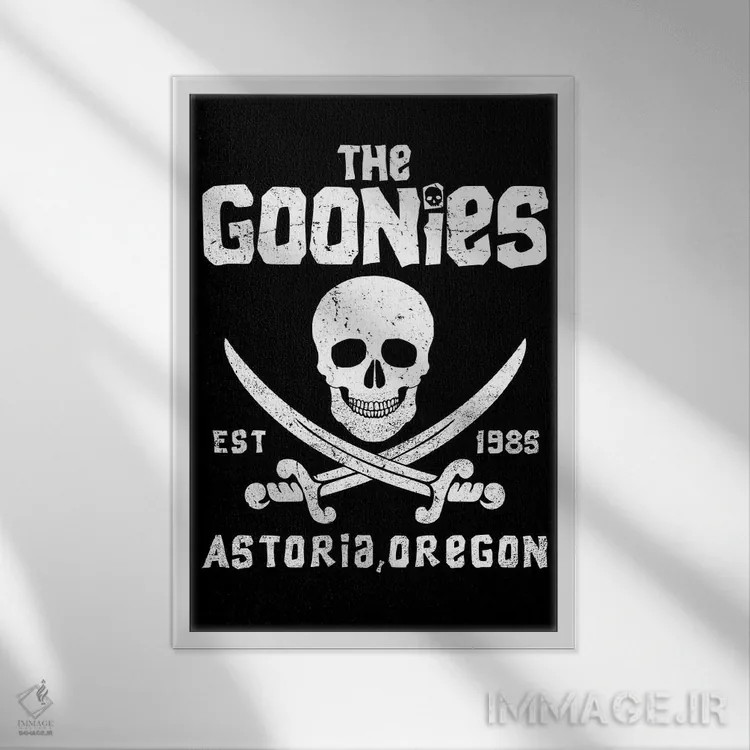 تابلو آستوریا ۱۹۸۵ (موقعیت/زمان فیلم The Goonies) اثر آنتونیو کامارنا - نمای قابدار سفید