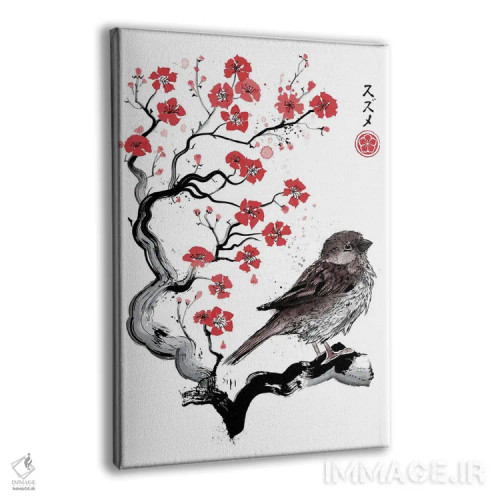 تابلو گنجشک کوچک (سبک سومیه) اثر آنتونیو کامارنا - نمای پرسپکتیو محصول