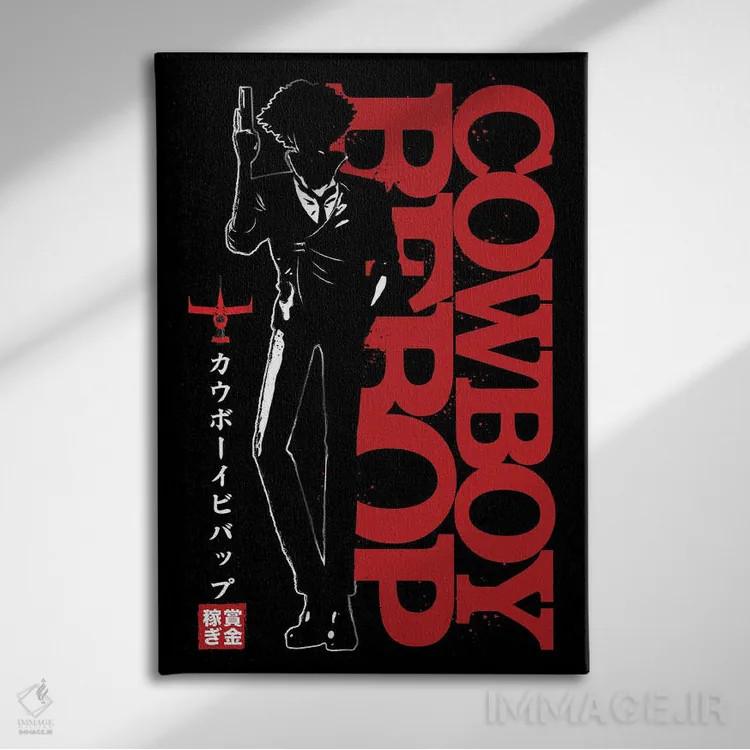 تابلو سایهٔ کابوی فضایی اثر آنتونیو کامارنا - نمای روبهرو روی دیوار