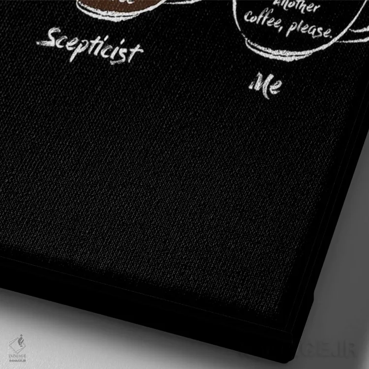 تابلو یک فنجان قهوه دیگر اثر آنتونیو کامارنا - نمای نزدیک بافت بوم