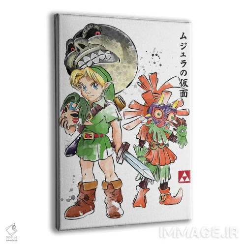 تابلو نقاب ماجورا (بازی زلدا) اثر آنتونیو کامارنا - نمای پرسپکتیو محصول