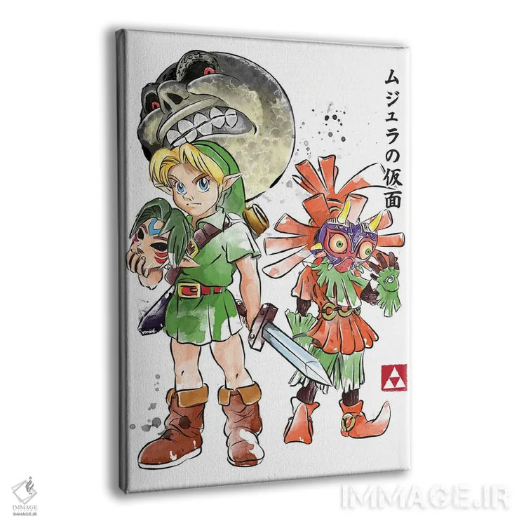 تابلو نقاب ماجورا (بازی زلدا) اثر آنتونیو کامارنا - نمای پرسپکتیو محصول