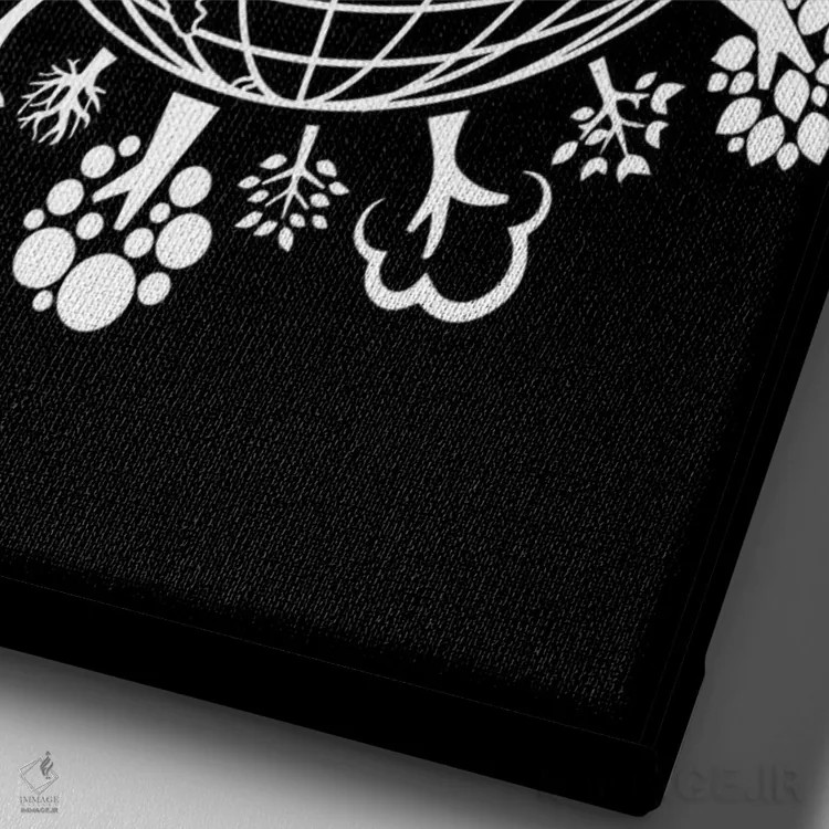 تابلو سیاره را نجات دهید اثر آنتونیو کامارنا - نمای نزدیک بافت بوم