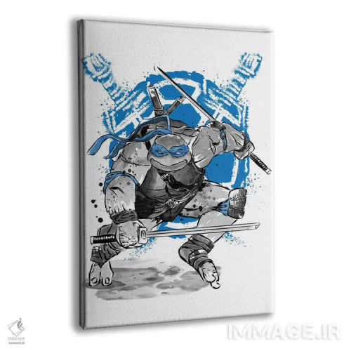 تابلو لئوناردو (نقاشی سومیه - لاکپشت نینجا) اثر آنتونیو کامارنا - نمای پرسپکتیو محصول