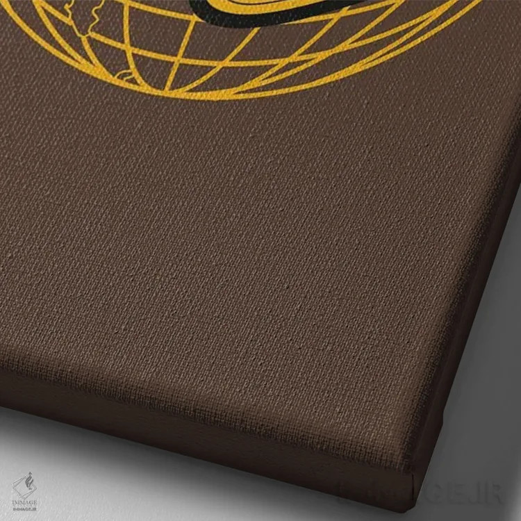 تابلو سیاره زمین اثر آنتونیو کامارنا - نمای نزدیک بافت بوم