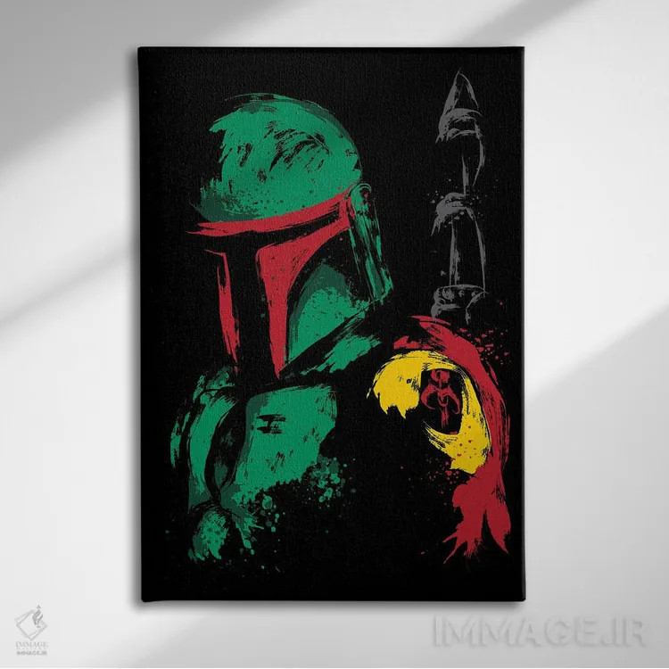 تابلو دایمیو جدید (ارباب فئودالی سامورایی) اثر آنتونیو کامارنا - نمای روبهرو روی دیوار