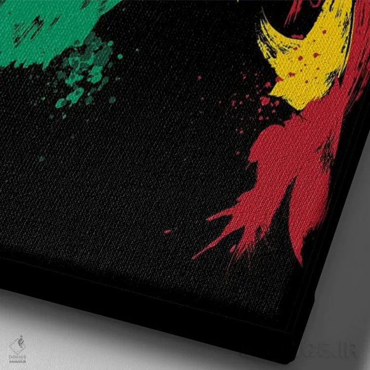 تابلو دایمیو جدید (ارباب فئودالی سامورایی) اثر آنتونیو کامارنا - نمای نزدیک بافت بوم