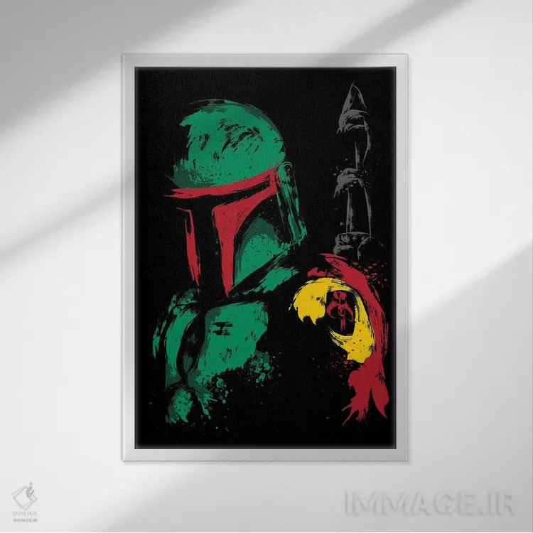 تابلو دایمیو جدید (ارباب فئودالی سامورایی) اثر آنتونیو کامارنا - نمای قابدار سفید