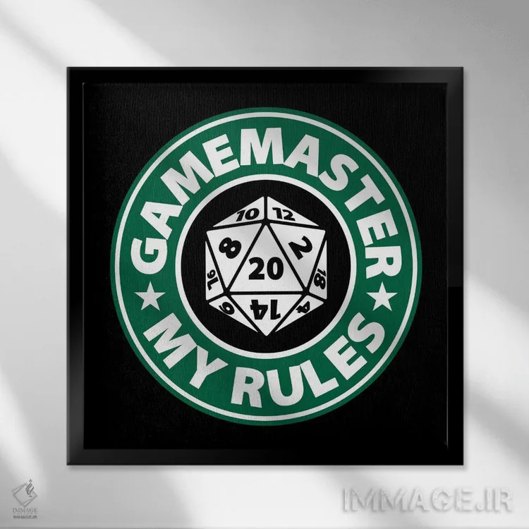 تابلو استاد بازی اثر آنتونیو کامارنا - نمای قابدار مشکی