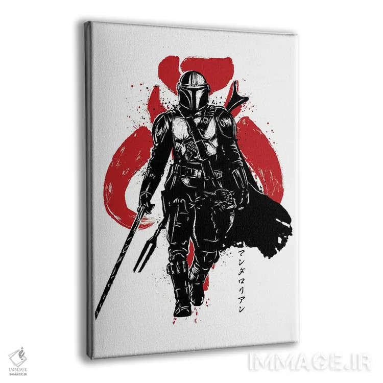 تابلو دارنده شمشیر تاریکی (نقاشی سومیه - جنگ ستارگان) اثر آنتونیو کامارنا - نمای پرسپکتیو محصول