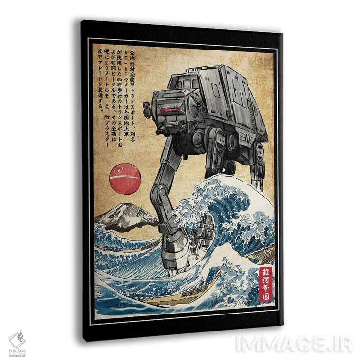 تابلو امپراتوری کهکشانی در ژاپن (جنگ ستارگان) اثر آنتونیو کامارنا - نمای پرسپکتیو محصول