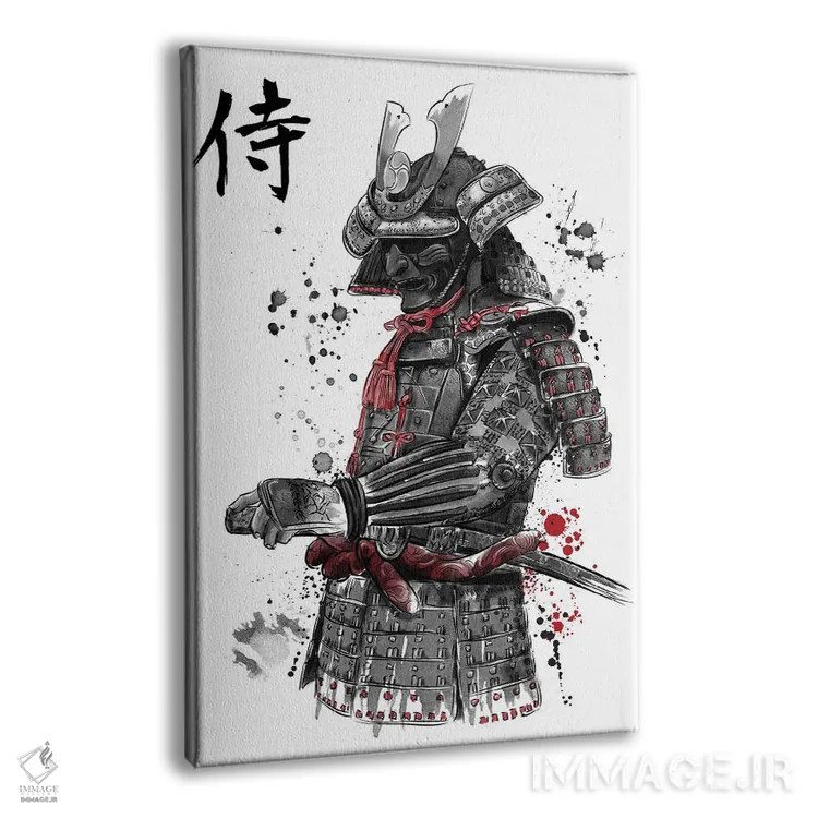 تابلو سامورایی (نقاشی سومیه) اثر آنتونیو کامارنا - نمای پرسپکتیو محصول