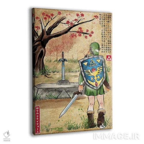 تابلو پیوند با گذشته (چاپ چوبی - زلدا) اثر آنتونیو کامارنا - نمای پرسپکتیو محصول