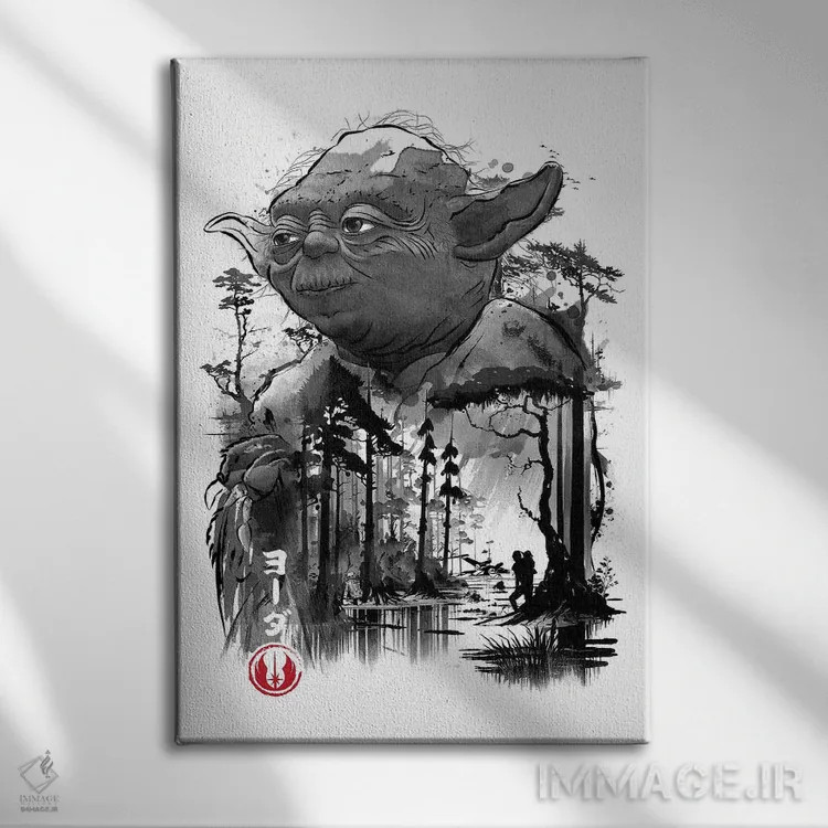 تابلو استاد در مرداب اثر آنتونیو کامارنا - نمای روبهرو روی دیوار