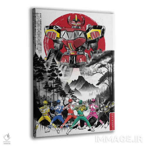 تابلو رنجرها در ژاپن (نقاشی سومیه) اثر آنتونیو کامارنا - نمای پرسپکتیو محصول