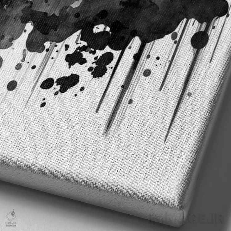 تابلو سرباز در جنگل (نقاشی سومیه - جنگ ستارگان) اثر آنتونیو کامارنا - نمای نزدیک بافت بوم