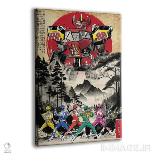 تابلو رنجرها در ژاپن (چاپ چوبی) اثر آنتونیو کامارنا - نمای پرسپکتیو محصول