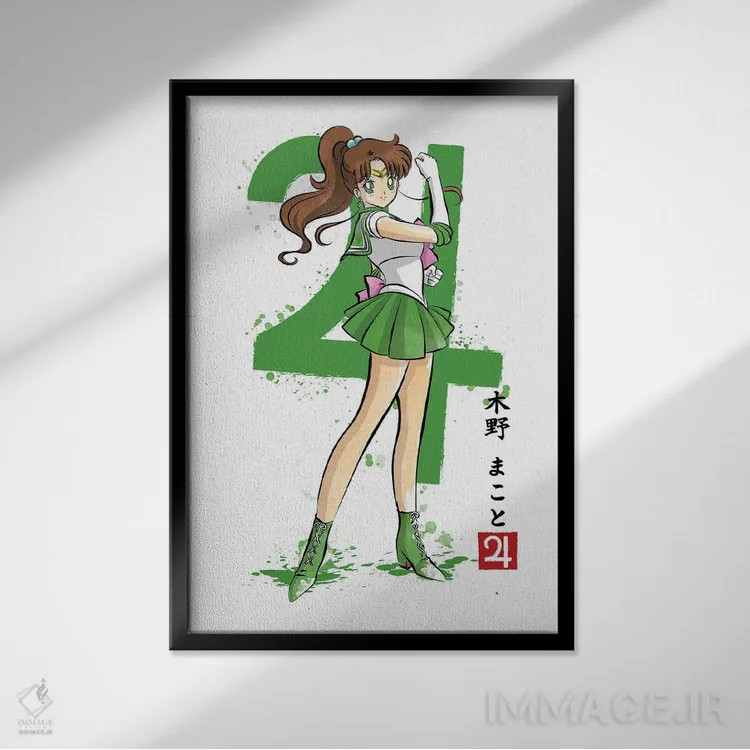 تابلو مشتری (نقاشی سومیه - سیاره) اثر آنتونیو کامارنا - نمای قابدار مشکی