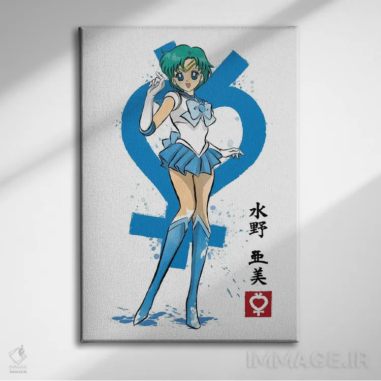 تابلو عطارد (نقاشی سومیه - سیاره) اثر آنتونیو کامارنا - نمای روبهرو روی دیوار