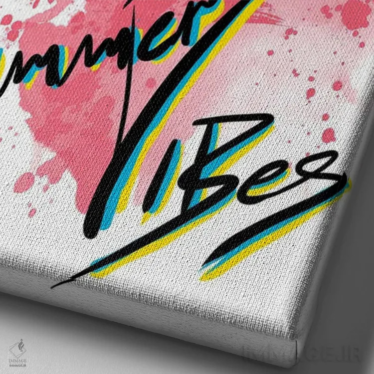 تابلو حال و هوای تابستان اثر آنتونیو کامارنا - نمای نزدیک بافت بوم