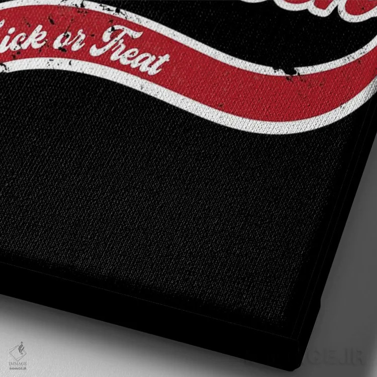 تابلو بترس... خیلی بترس اثر آنتونیو کامارنا - نمای نزدیک بافت بوم