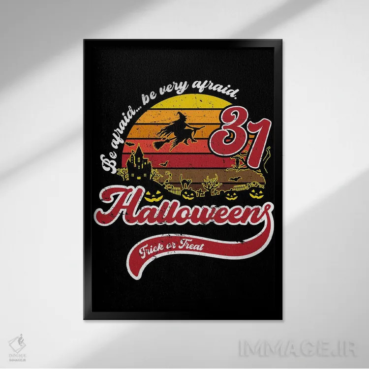 تابلو بترس... خیلی بترس اثر آنتونیو کامارنا - نمای قابدار مشکی