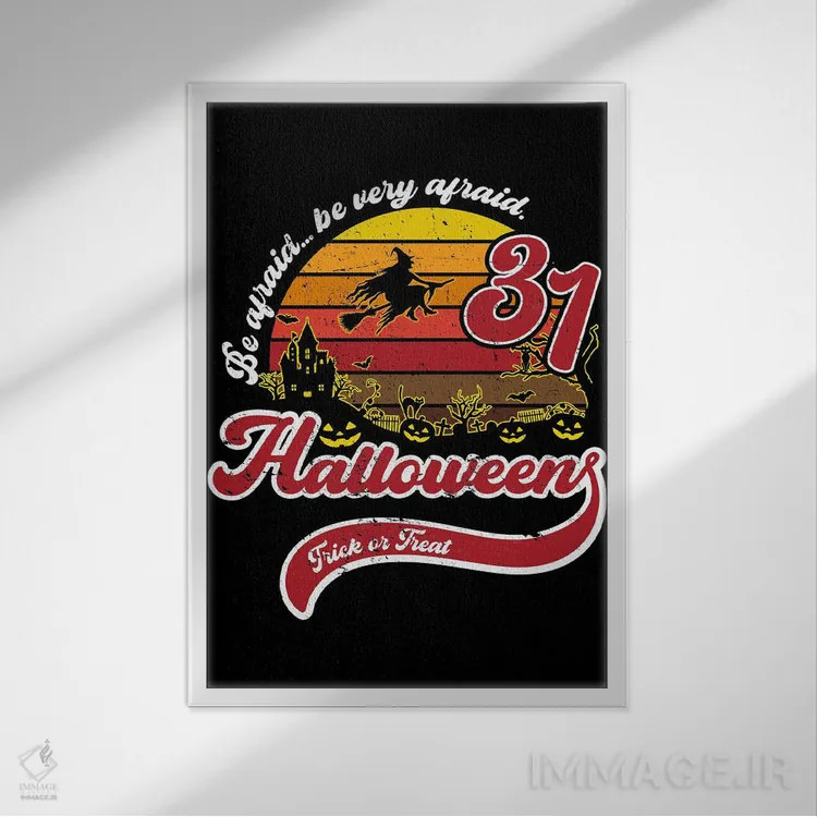 تابلو بترس... خیلی بترس اثر آنتونیو کامارنا - نمای قابدار سفید