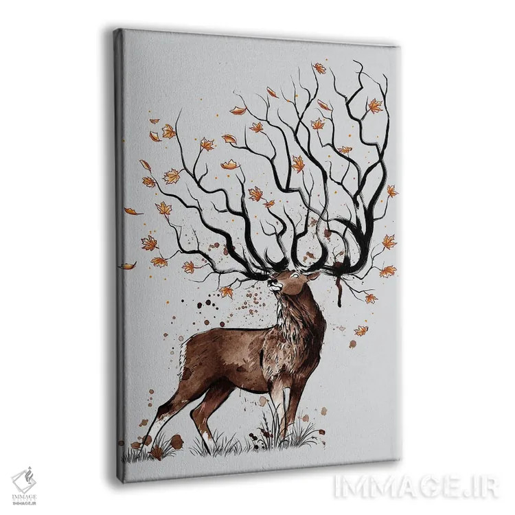 تابلو گوزن پاییزی اثر آنتونیو کامارنا - نمای پرسپکتیو محصول