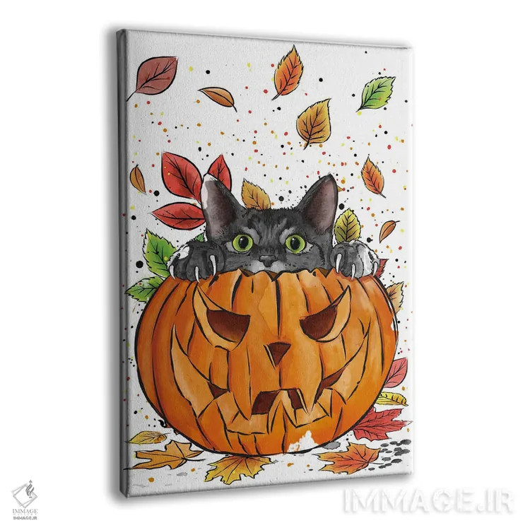 تابلو گربه کنجکاو اثر آنتونیو کامارنا - نمای پرسپکتیو محصول