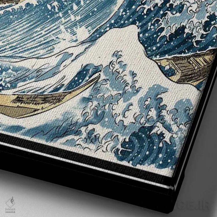 تابلو پادشاه هیولاها در برابر کهنسال بزرگ (الهام از اسطورهسازی فانتزی) اثر آنتونیو کامارنا - نمای نزدیک بافت بوم