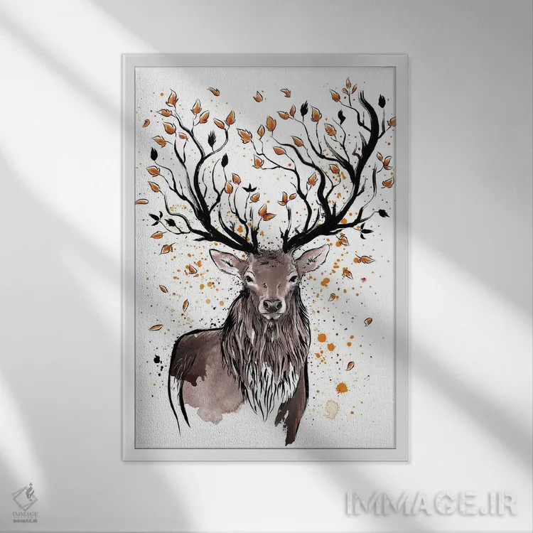 تابلو احساسات پاییزی اثر آنتونیو کامارنا - نمای قابدار سفید