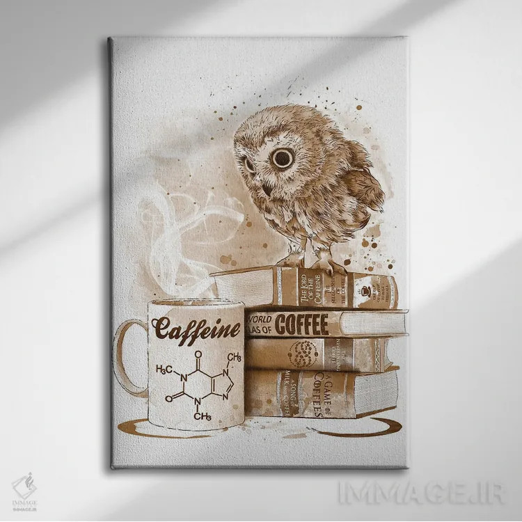 تابلو وسواس قهوه اثر آنتونیو کامارنا - نمای روبهرو روی دیوار