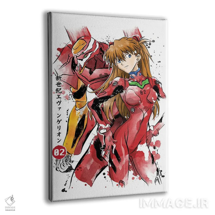 تابلو یونیت-۰۲ (واحد دوم ربات در انیمه اِوانگِلیون) اثر آنتونیو کامارنا - نمای پرسپکتیو محصول