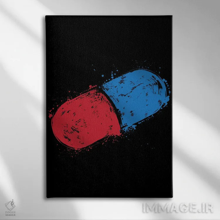 تابلو کپسول اثر آنتونیو کامارنا - نمای روبهرو روی دیوار