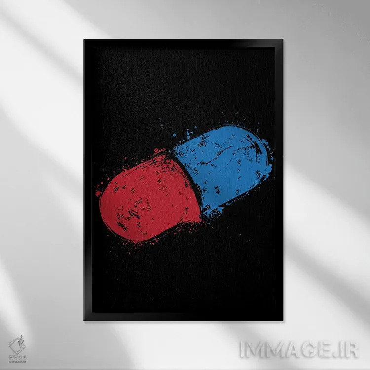 تابلو کپسول اثر آنتونیو کامارنا - نمای قابدار مشکی