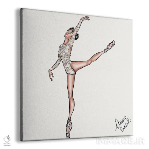تابلو رقاص باله اثر آتلیه کنسولو (استودیو هنری) - نمای پرسپکتیو محصول
