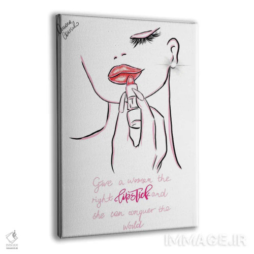 تابلو یک زن میتواند دنیا را فتح کند اثر آتلیه کنسولو (استودیو هنری) - نمای پرسپکتیو محصول