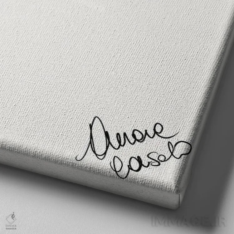 تابلو رقاص باله اثر آتلیه کنسولو (استودیو هنری) - نمای نزدیک بافت بوم