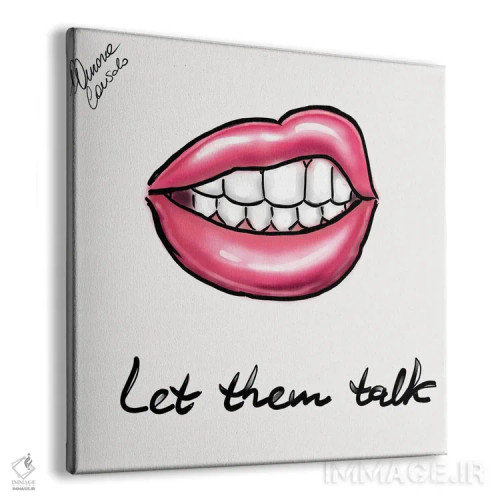 تابلو بگذار حرف بزنند اثر آتلیه کنسولو (استودیو هنری) - نمای پرسپکتیو محصول