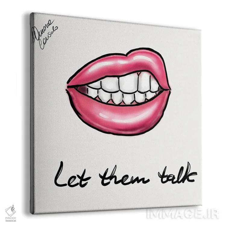 تابلو بگذار حرف بزنند اثر آتلیه کنسولو (استودیو هنری) - نمای پرسپکتیو محصول