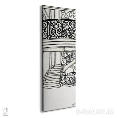 تابلو شیکپوشی پاریسی ۲ (مد پاریس) اثر آتلیه کنسولو (استودیو هنری) - نمای پرسپکتیو محصول