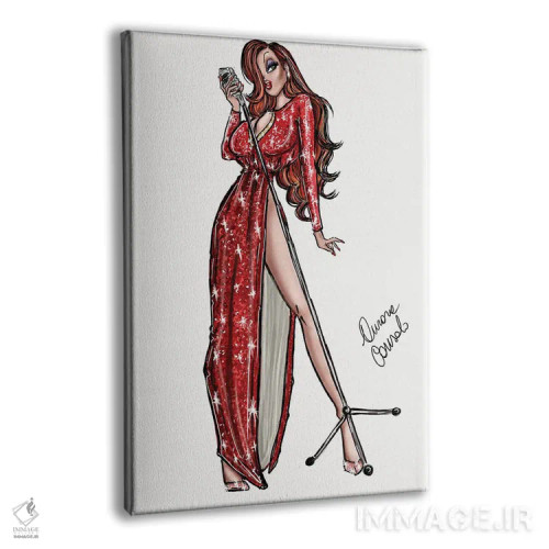 تابلو جسیکا ربیت (شخصیت کارتونی) اثر آتلیه کنسولو (استودیو هنری) - نمای پرسپکتیو محصول