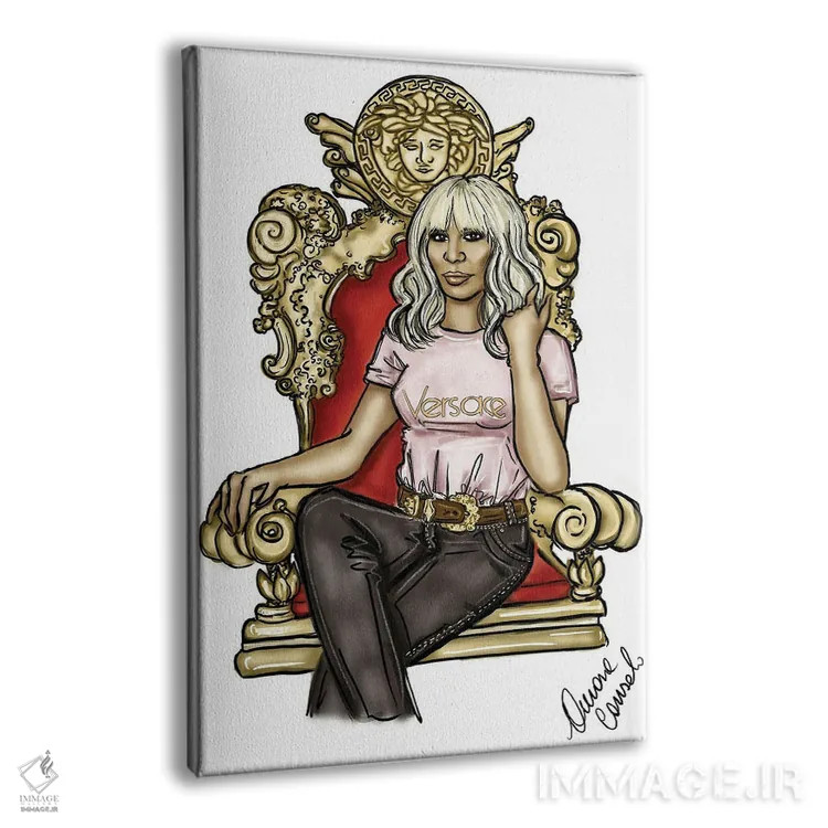 تابلو ورساچه (برند مد ایتالیایی) اثر آتلیه کنسولو (استودیو هنری) - نمای پرسپکتیو محصول